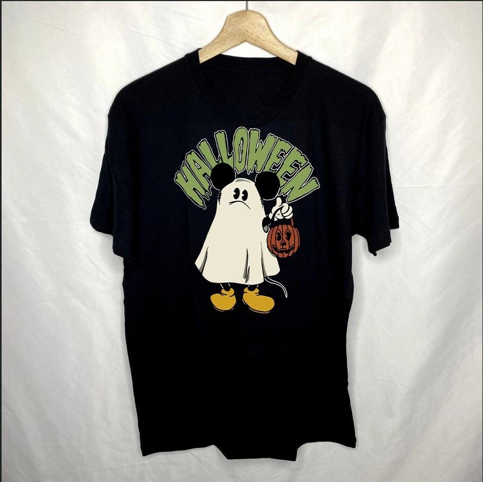 Rare Vintage Mickey Mouse Halloween Shirt Disney Limited Edition Tee Unisex T-Shirt XXXXL