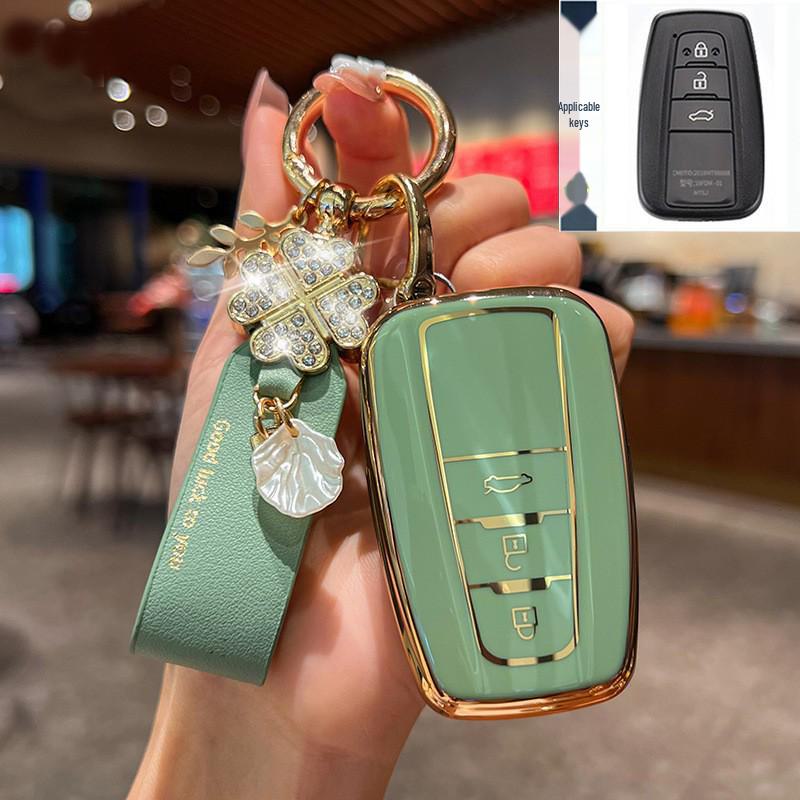 Toyota Key Cover for 23 Models: Highlander, 8th Gen Camry, RAV4, CHR - Dragon Asia Design Car Bag Buckle Shell