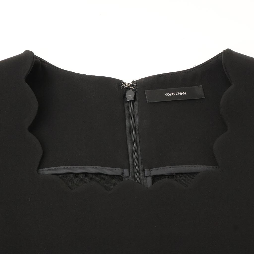 YOKOCHAN YCD-124-917 24Stainless Steel Black Scallop Flare Dress Dress 38 blackUsed