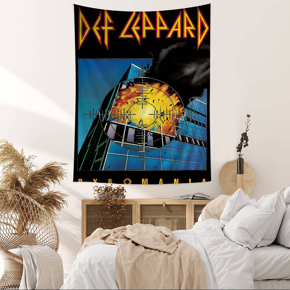 Classic Band Def Lleppard Classic Colorful Tapestry Wall Hanging Bohemian Wall Tapestries Mandala Wall Hanging Sheets