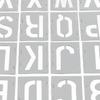42pcs Spray Paint Stencil Colored Drawing Portable DIY Alphabet Template Stencil for Home