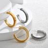Exaggerated Scale C-Shape Hoop Earrings - Ins Style Light Luxury Statement Earrings for Women