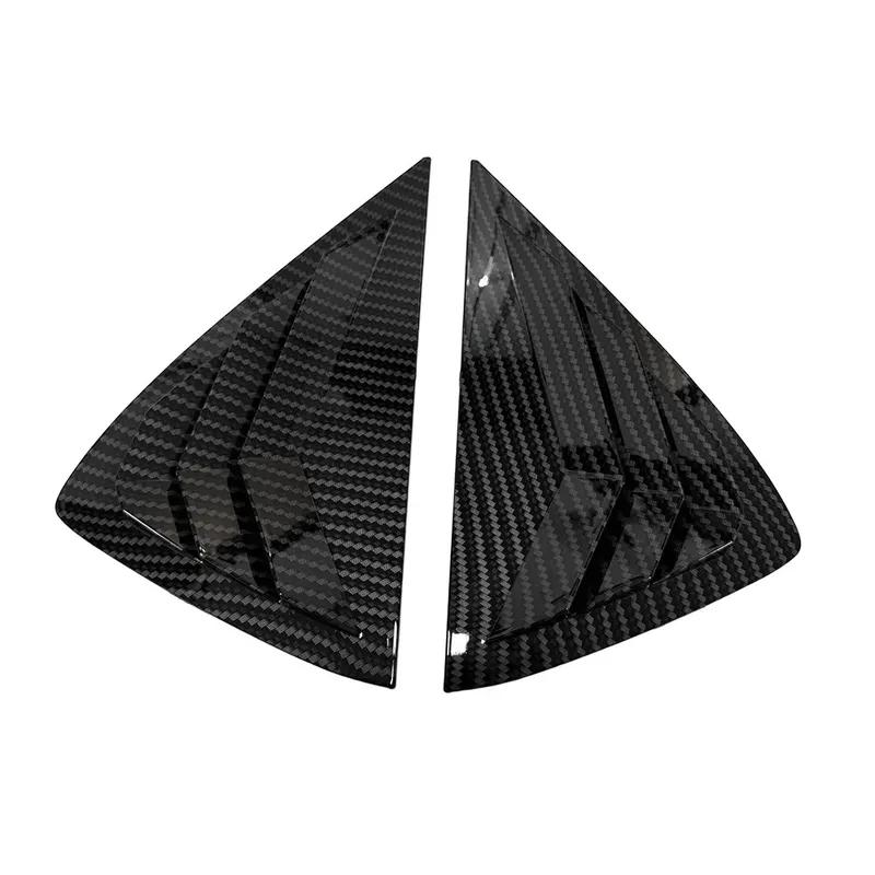 For Opel Corsa      ABS Plastic Rear Window Quarter Louver Cover Side Vent Trim Car Adhesive Accessories