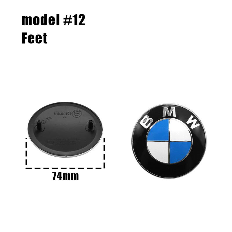 1Pc 82mm 74mm car Front Hood Emblem rear boot trunk logo For BMW M G20 G32 G11 X3 X5 X4 X6 X7 G30 G12 F40 F30 X1 Accessories QU3