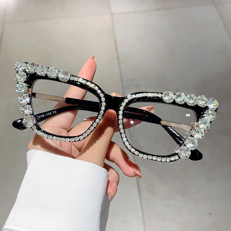 Anti Blue Light Cat Eye Glasses Trendy Leopard Thick Frame Unisex Ladies Eye Protection Fashion Eyewear