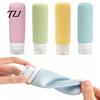 Refillable Lotion 1/4Pcs Silicone Travel Bottle for Toiletries, Leak Proof Size Container, Compact Leakproof Bottles Squeeze Bottle, Essentials