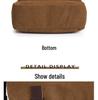 Men's Canvas Messenger Bag - Travel Crossbody, Shoulder Laptop Bag, Briefcase