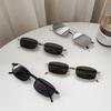 Modische kleine rechteckige Sonnenbrille für Damen und Herren, Vintage-Quadrat, für das Fahren, Marken-Metallrahmen, Brille lentes de sol mujer