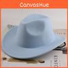 Bohemisk Cowboyhatt Med Bred Brätte Bomull Polyester Solskydd För Mode Utomhusbruk