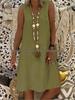 2023 European & American Summer V-neck Sleeveless Vest Dress for Women