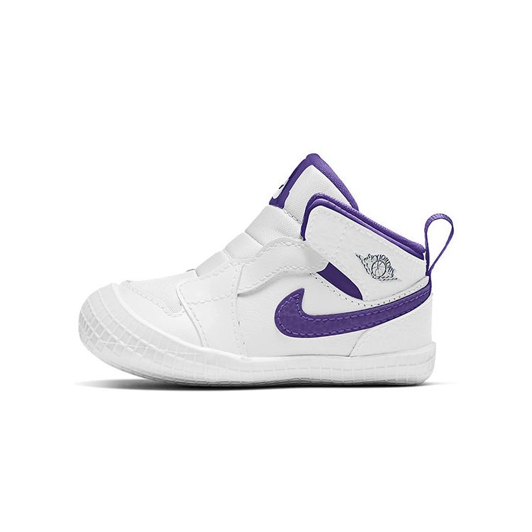 

Air Jordan 1 Crib Bootie Court Purple Детские кроссовки Белые AT3745-151