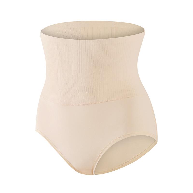 High-Waisted Women's Plus Size Cotton Underwear with Tummy Control & Butt Lift - Breathable, Antibacterial Crotch Briefs.