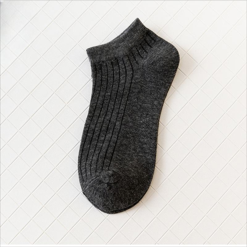 Women's Summer New Style Draw A Solid Color Breathable Cotton Boat Socks
