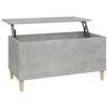 819584 vidaXL Table basse Gris béton 90x44,5x45 cm Bois d'ingénierie