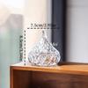 European-Style Diamond Teardrop Shape Crystal Glass Candy Jar,Jewelry Organizer Glass Jar With Lid Container Home Decoration
