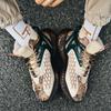 Men's Winter Plus Size Fashionable Lightweight Plush Warm Cotton Shoes Snow Boots Casual Sports Cotton Shoes