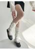 Korean Style Lace-Up Bow Knit Leg Warmers for Girls
