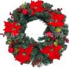Christmas Wreath Door Hanging Decor Home Mall Window Party Festive Simulation Ornament