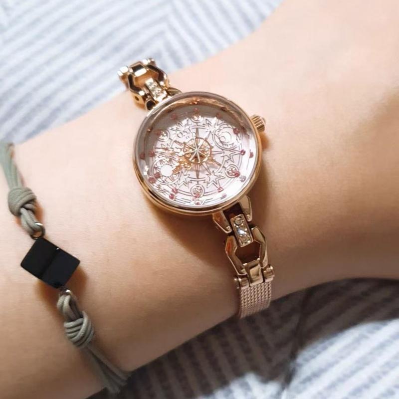 Anime Cardcaptor Sakura Watches Quartz Stone Clear Card Waterproof Sports Wrist Watch Accessories Electronic Clock Student Gift
