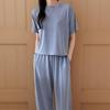 New Arrivals Open Run Women Summer Cool T shirT And Wide panTs seT