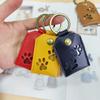 Keyring Pet Hair Storage Bag Cat Dog Claw Dogs Paw Pendant Pet Hair Keychain  Backpack Decor