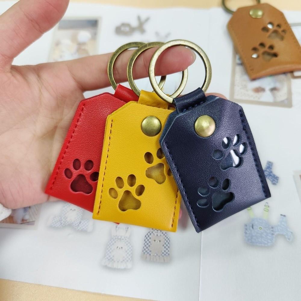 Keyring Pet Hair Storage Bag Cat Dog Claw Dogs Paw Pendant Pet Hair Keychain  Backpack Decor