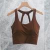 Women's Yoga Set: Cross-Back Tank & High-Waist Tummy Control Pants