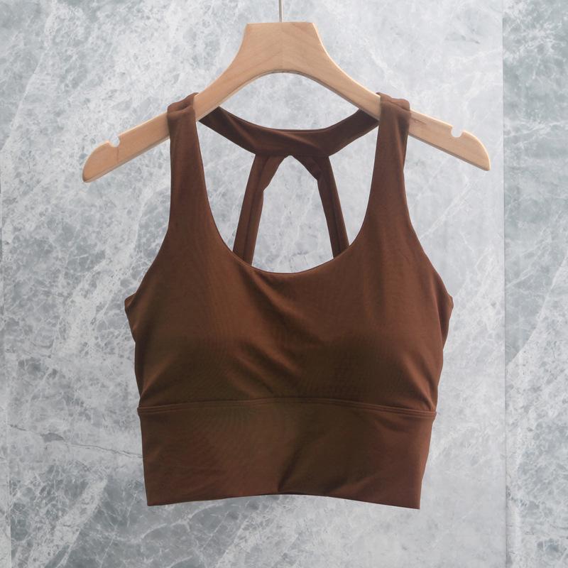 Women's Yoga Set: Cross-Back Tank & High-Waist Tummy Control Pants
