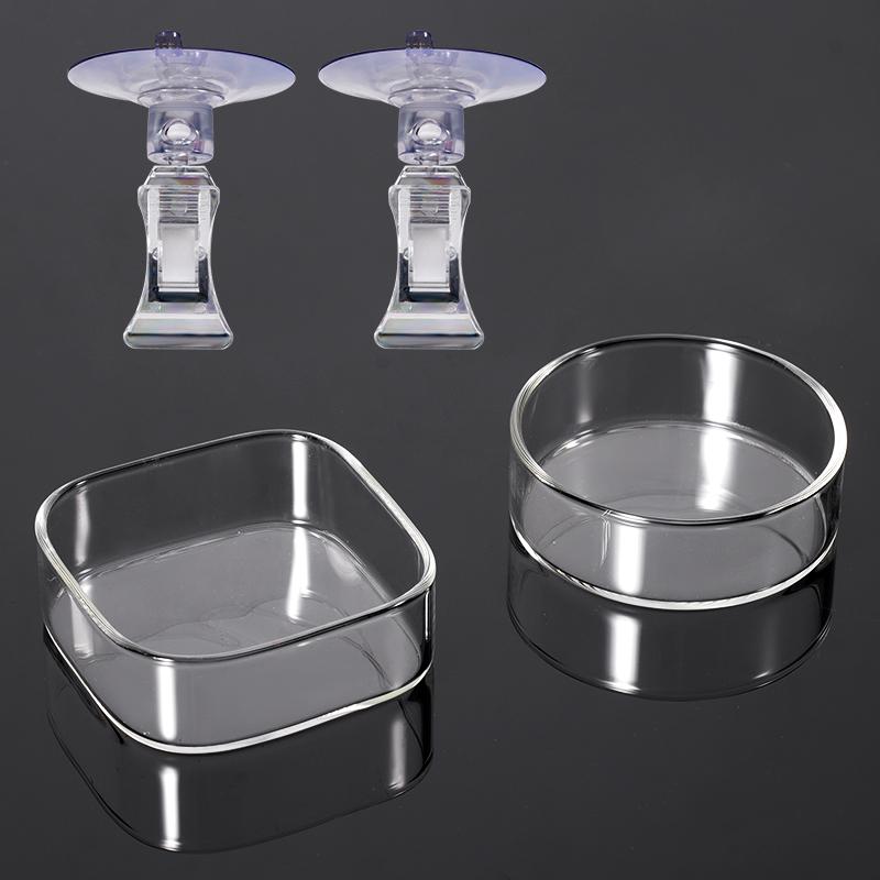 Reptile Pet Feeding Basin Water Bowl Adsorbable Leopard Gecko Bearded Dragon Frog 6 Cm Feeding Supplies Reptile Tools Hanging