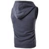 Herbst Herren Einfarbig Hoodie Lässiger ärmelloser Herren Hoodie