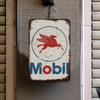 Mobil Oil Rustic Tin Sign  Vintage Gas Station Garage Wall Decor
