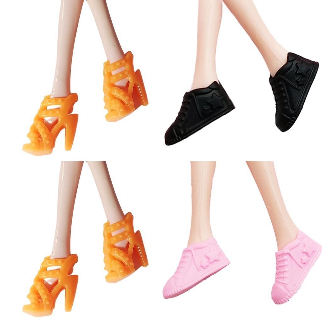 30cm Lele Doll High Heel Shoes Black Sandals Girls Role Play Toy Accessories