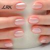 Quick Nail Art Tips 24Pcs Women Nude Press on Nails, Short Oval Natural Stick-on Fake Nails Glossy Full Cover Glue False DIY Manicure Supplies