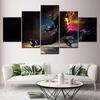 Modern Poster Modular Hip Hop Male Sneakers 5 Pieces HD Wallpaper Art Canvas Print Art Painting Living Room Home Decoration