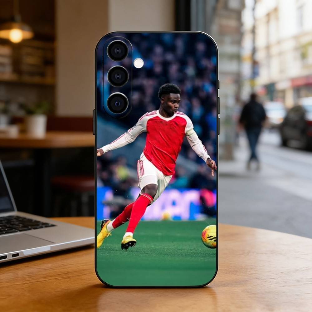 Epc B-Bukayo S-Saka Fußball Handyhülle Für Samsung Galaxy A73,A72,A71,A70,A53,A52,A51,Weiche Silikon Schwarze Hülle