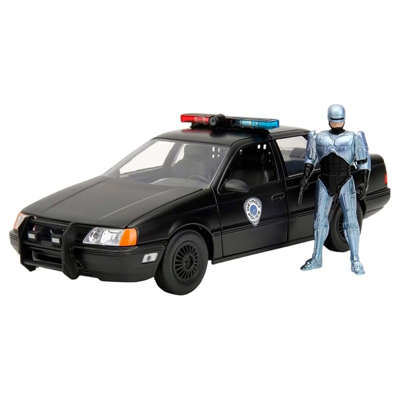 

Jada Toys 1/24 ford torus OCP police robocop С фигуркой (Робокоп) Готовый продукт