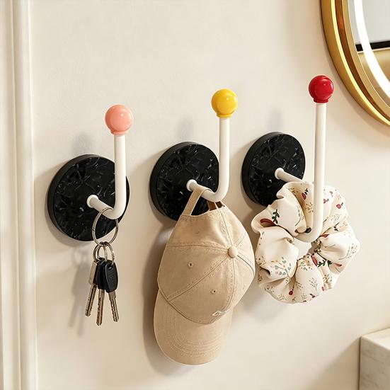 Hair Tie Storage Rack L Shape Hook No Drilling Large Capacity Hair Tie Holder with Anti-Fall Design Table Organizer for Bathroom Bedroom