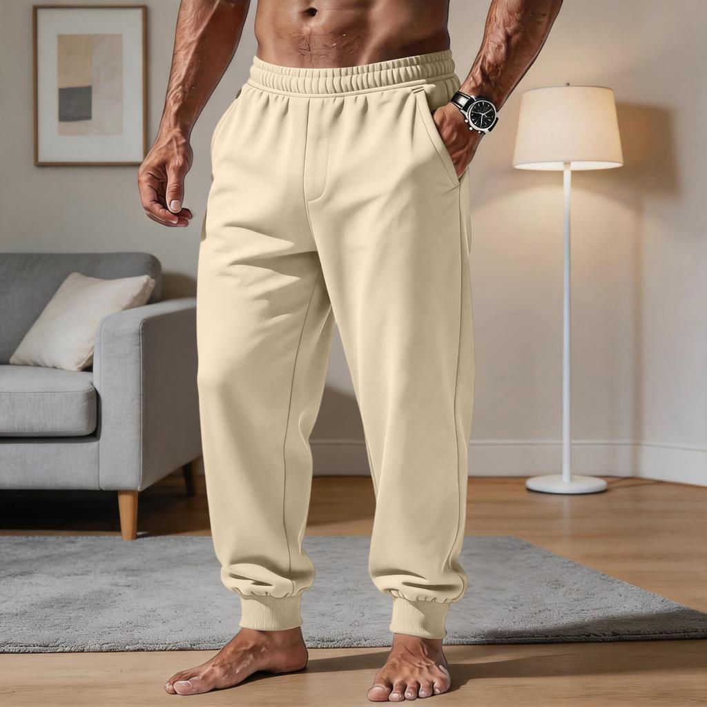 Herren Freizeithose mit lockerem Schnitt und elastischem Bund für täglichen Komfort