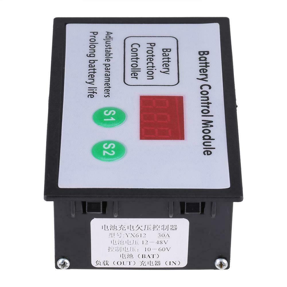 10V-60V Volt 30A Battery Under Voltage Control Over-discharge Protection Module