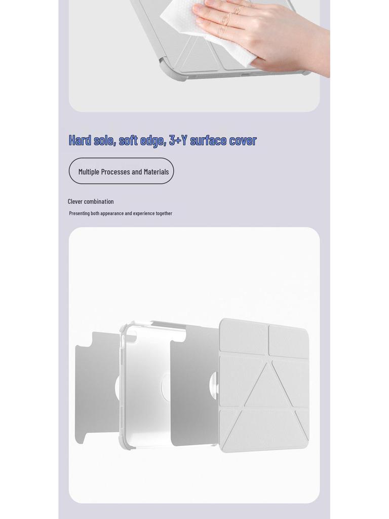 Y-Shaped Pen Holder for Huawei MatePad 11.5s Protective Case - Acrylic Pro Magnetic Shell