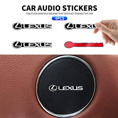 New Car Audio Decorate 3D Aluminum Badge Emblem Sticker For F SPORT IS250 IS200 CT200h GS300 LS430 RX450h LX570 IS300