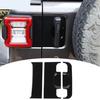 For 2018- Jeep Wrangler JL ABS Black Rear Tailgate Door Handle Panel Trim 3P