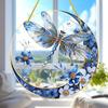 Blue & White Porcelain Dragonfly Sun Catcher: Ideal Garden Decor or Gift