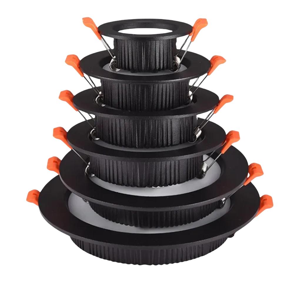 Innfelt Ultratynn LED Downlight 110V-240V Dimbar taklampe Varm nøytral Hvit Supermarked 5W7W9W12W15W18W 24W30W Belysning