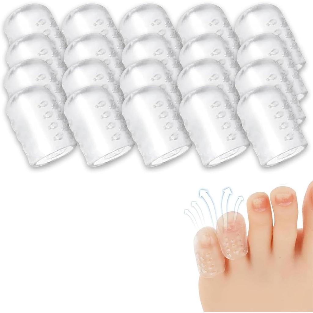 Silicone Anti-Friction Toe Protector, Silicone Toe Protectors, Gel Toe Protectors, Breathable Little Toe Covers, Blisters, Calluses, and Corns