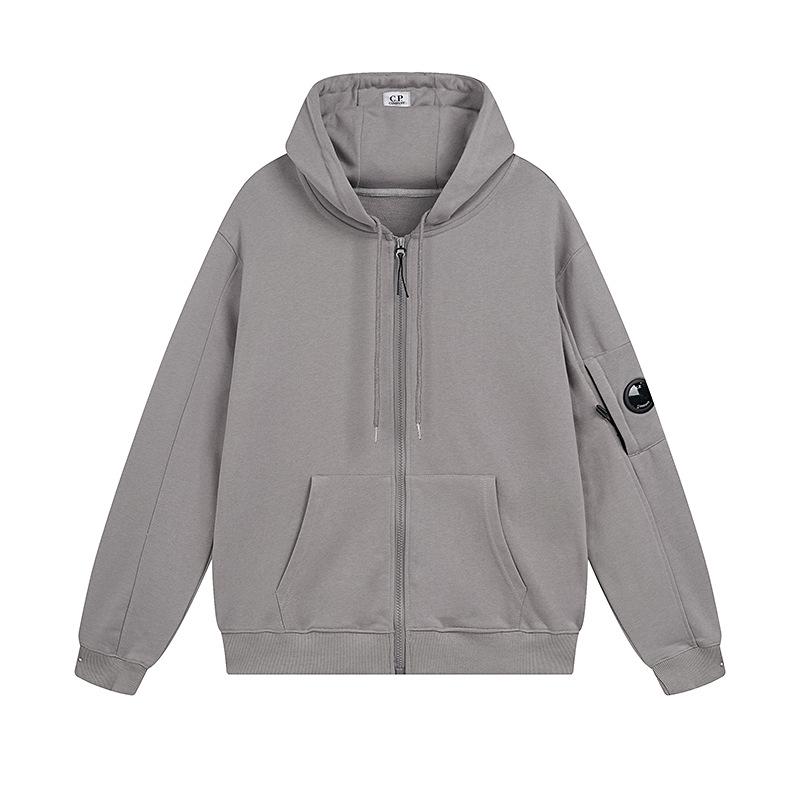 Jachetă Unisex CP Pioneer cu Fermoar și Buzunar pentru Lentile: Design Trendy Monocrom Toamnă/Iarnă