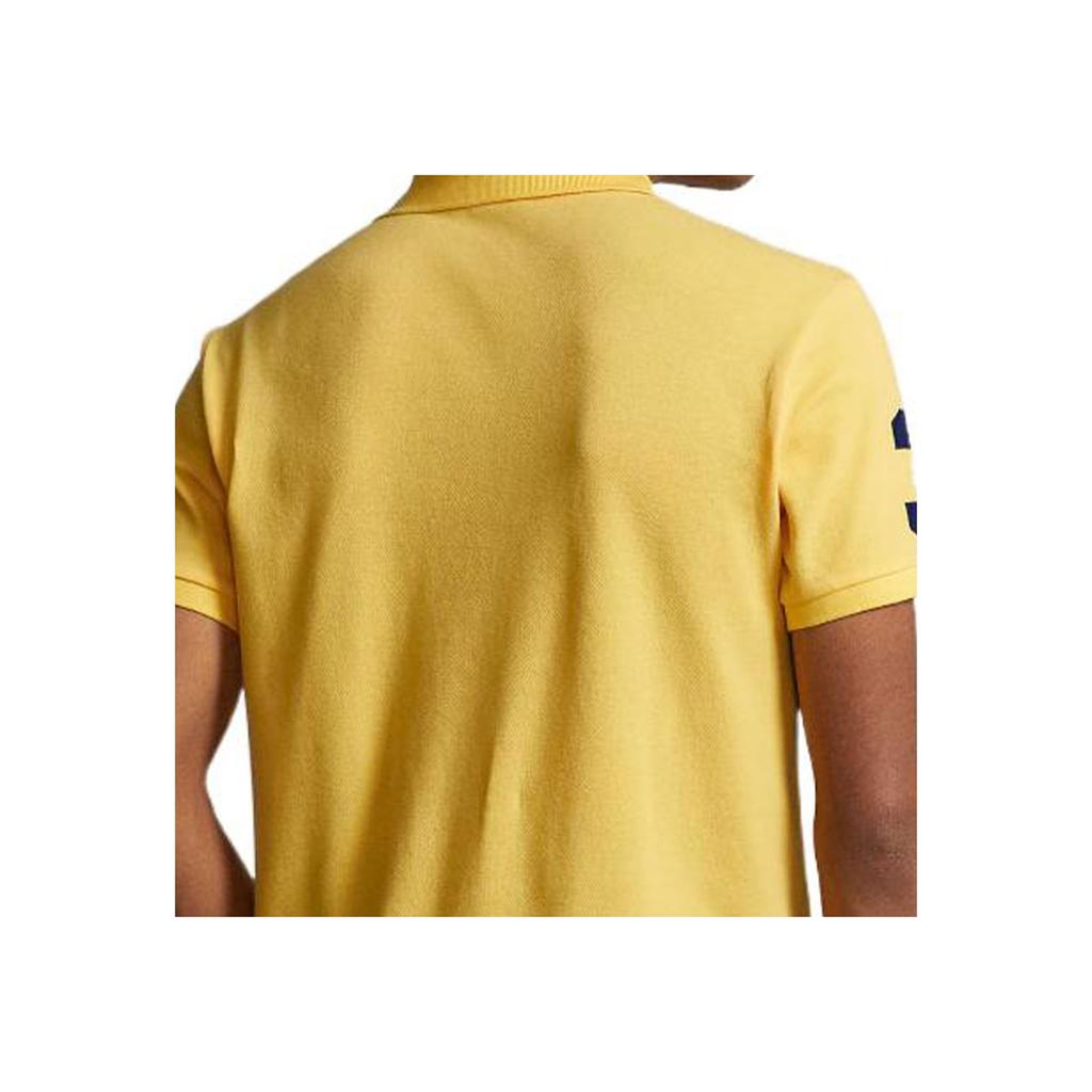 Polo Ralph Lauren SS23 Logo Embroidered Pullover Short Sleeve Polo Shirt Men tops Yellow MNPOKNI1N822165-700