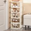 8-layer Stackable Shoe Rack, Suitable for DIY Free-standing Shoe Storage Bags In Wardrobes, Small and Narrow Spaces, Plastic
