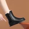 Women's Lightweight Comfortable Thick Sole Cold Warm Padded Snow Boots Non-slip Wear Outdoor Leisure Sports Martin Cotton Boots