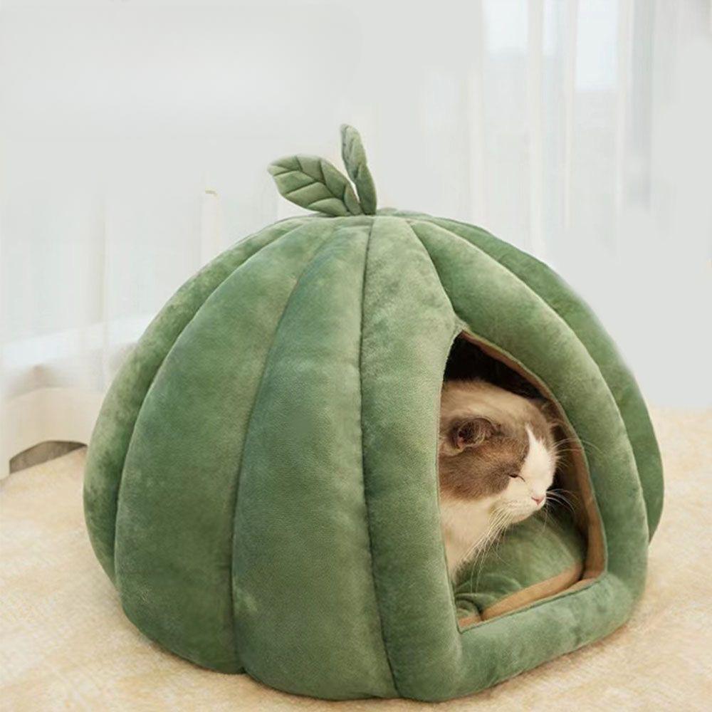Cat Nest Pumpkin Winter Closed Cat Bed Safety Removable and Washable Dog House Warmth Four Seasons Universal Pet House